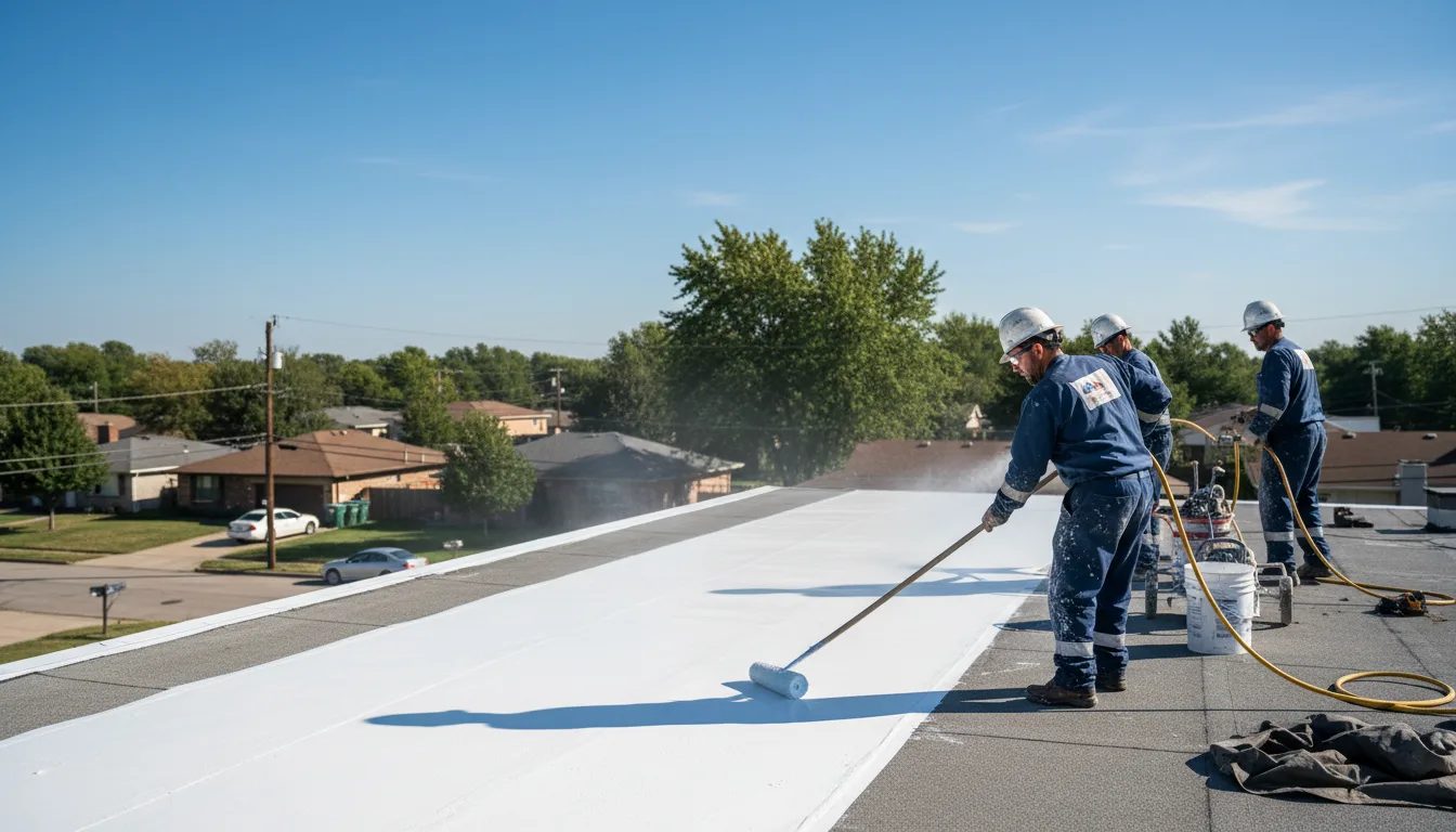 Commercial roof coating in Bath, NY near me